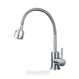 Vòi rửa bát NL TQ home cắm tường cần chun VRB 15 (Bộ)