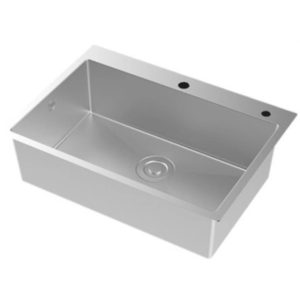 Chậu rủa bát 1 hố có búi rác vuông 78*48 BÚI RÁC 01 (Cái)