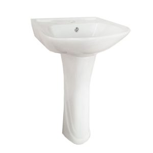 Chậu sứ + Chân inox LTC 03 (Cái)