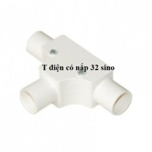Cút chữ T 32 Sino có nắp