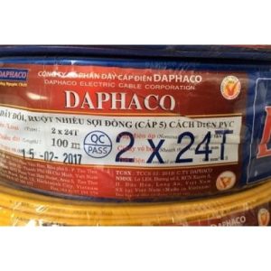 Dây đôi mềm Vcmd 2x24 (2x0.75) Daphaco