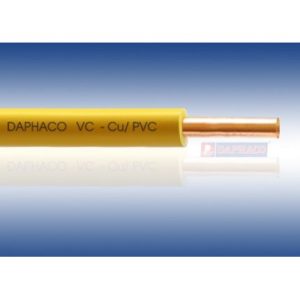 DÂY ĐƠN CỨNG, RUỘT ĐỒNG, CÁCH ĐIỆN PVC VC DAPHACO