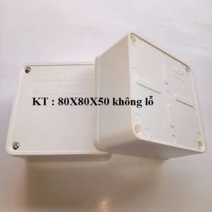 Hộp Nối Dây 80x80x50 không lỗ Sino