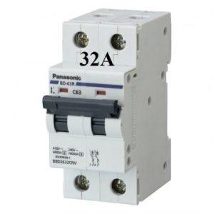 Mcb 2 tép 32a panasonic